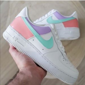 Rare Nike Pastel Air Force 1 Custom